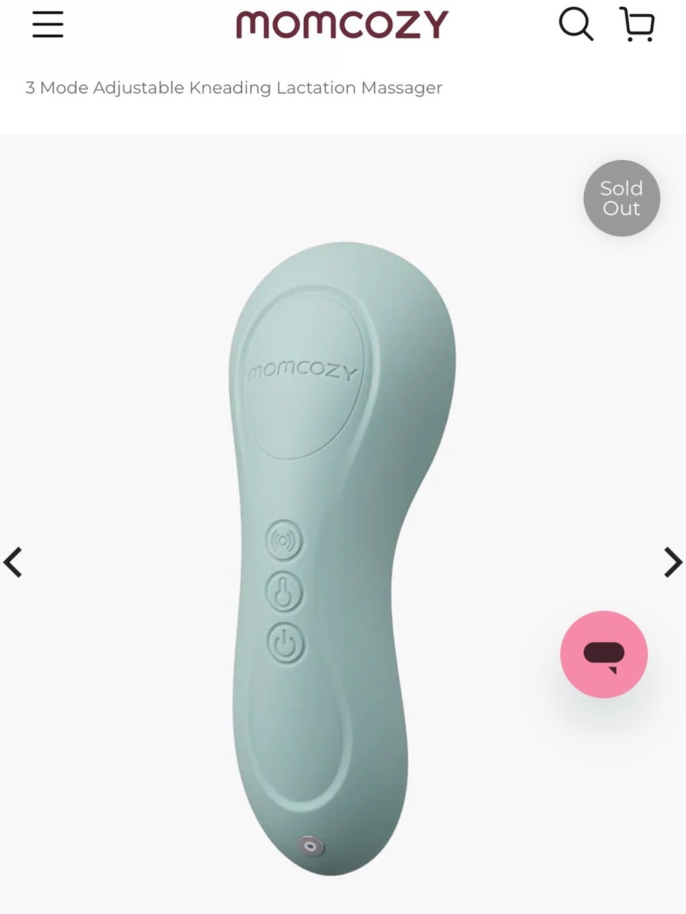 Momcozy 3-Mode Adjustable Kneading Lactation Massager in Teal